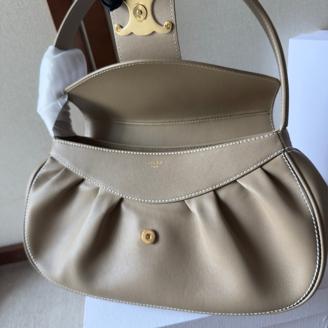 Polly Medium Soft Calfskin Leather Handbag