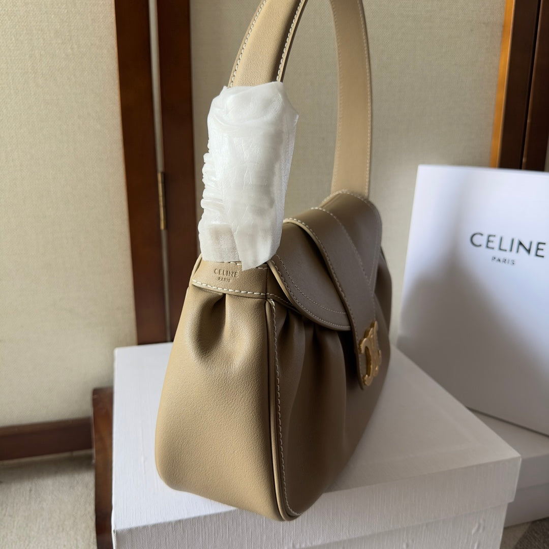Polly Medium Soft Calfskin Leather Handbag
