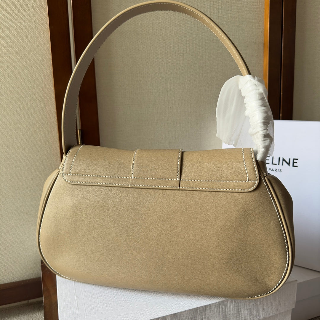 Polly Medium Soft Calfskin Leather Handbag