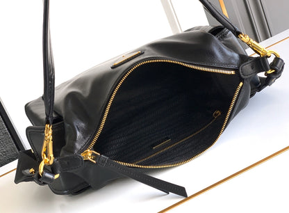 Explorer Lambskin Leather Top Handle Bag