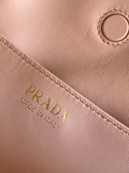 Soft Lambskin Leather Cloud Shoulder Bag