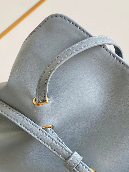 Soft Lambskin Leather Cloud Shoulder Bag