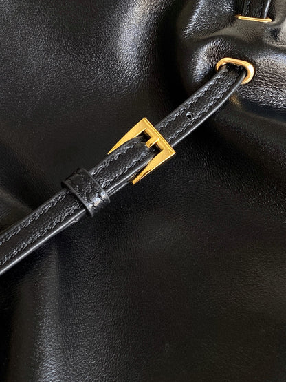 Soft Lambskin Leather Cloud Shoulder Bag