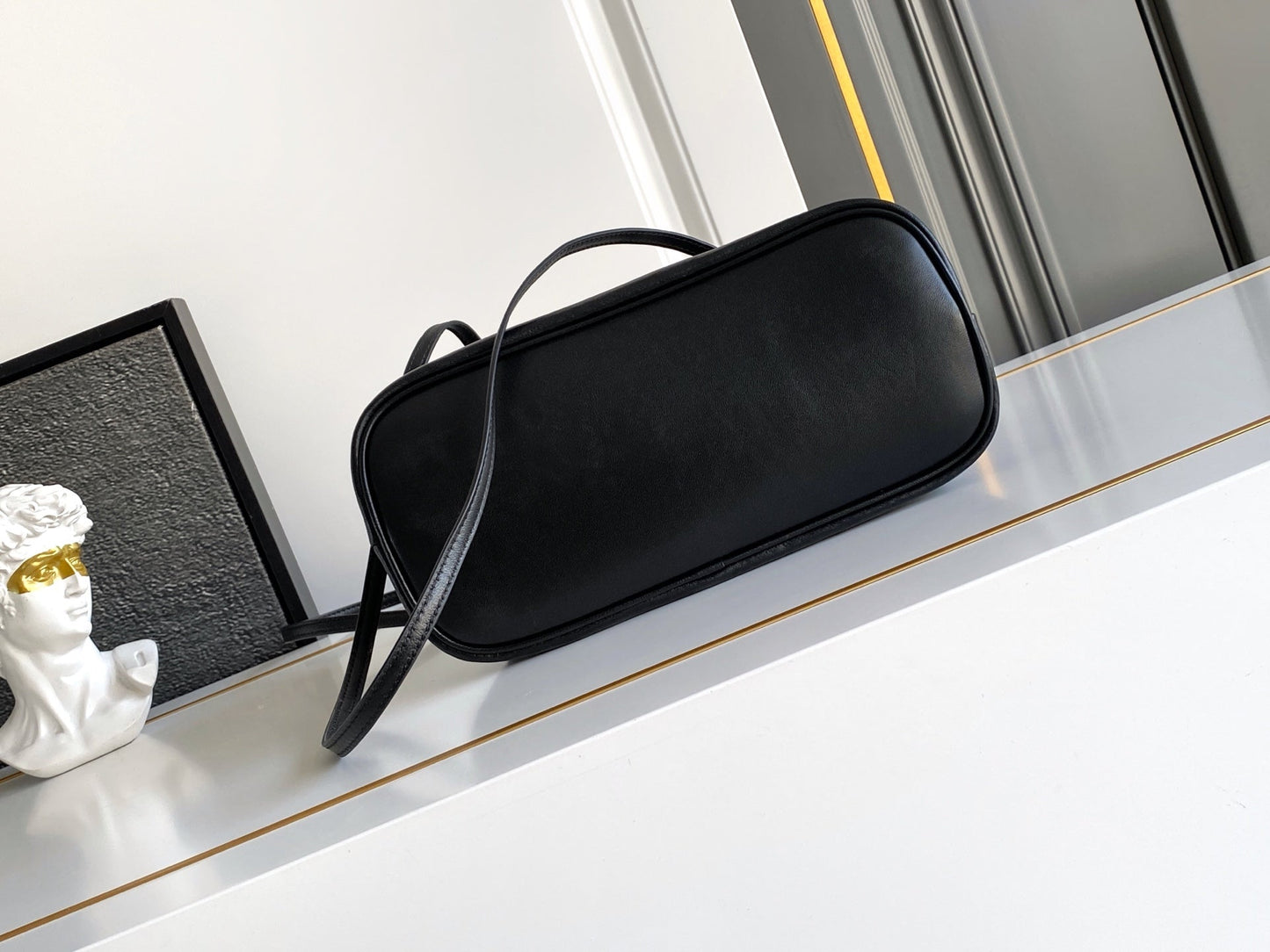Soft Lambskin Leather Cloud Shoulder Bag