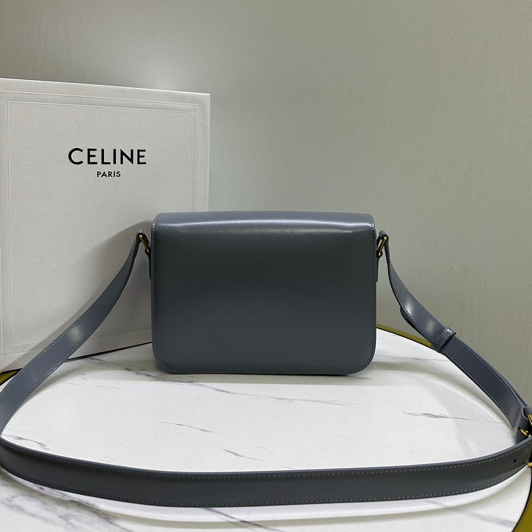 Triomphe Calfskin Shoulder Bag