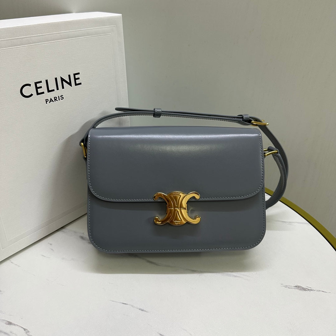 Triomphe Calfskin Shoulder Bag