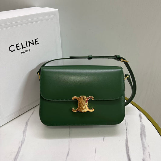 Triomphe Calfskin Shoulder Bag