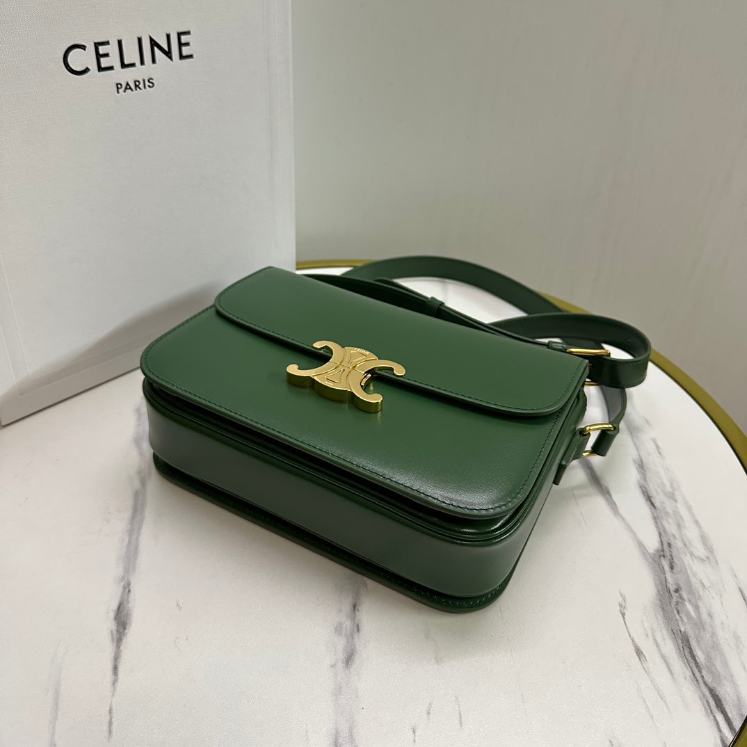 Triomphe Calfskin Shoulder Bag