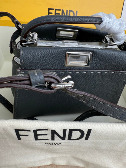 Peekaboo Mini Bag – Classic Calfskin with Top Handle