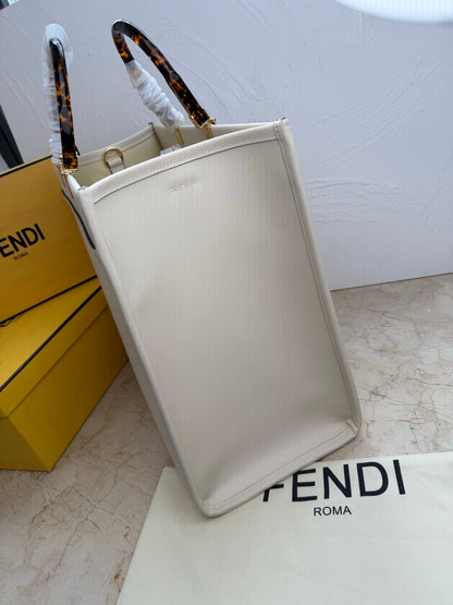 Sunshine Large Tote Bag – Calfskin Leather with Top Handles