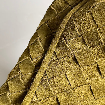 Woven Leather Medium Hobo Shoulder Bag