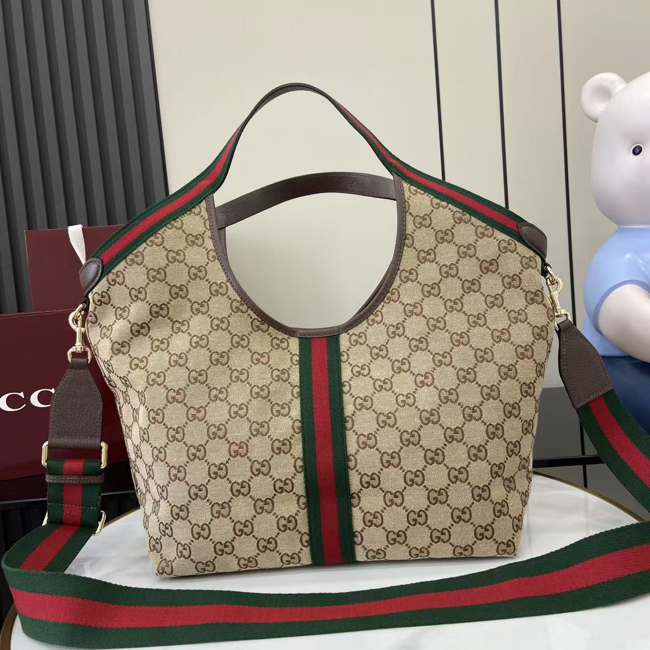 Giglio GG Supreme Tote Bag with Pouch