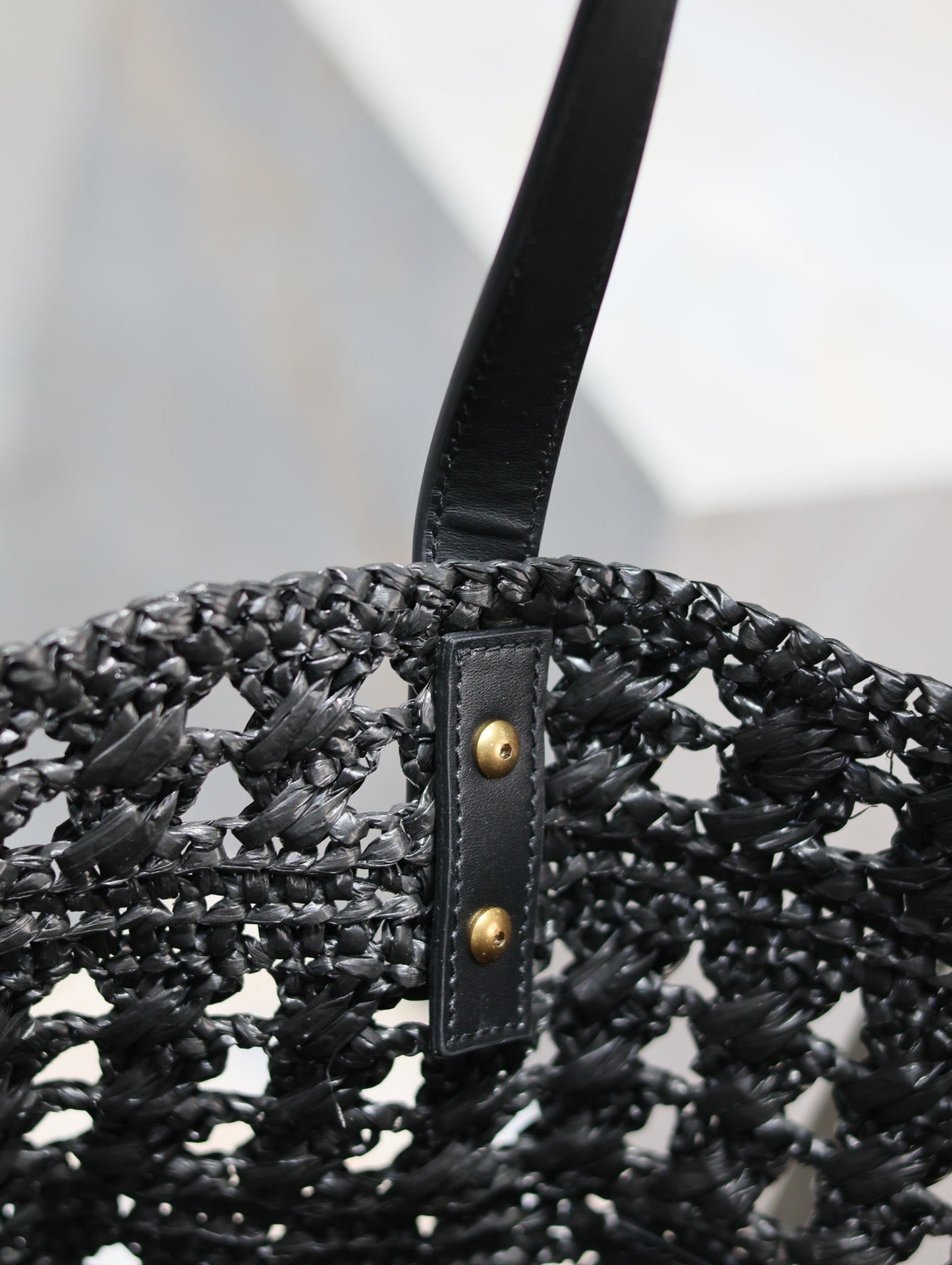 Raffia Medium Tote Bag