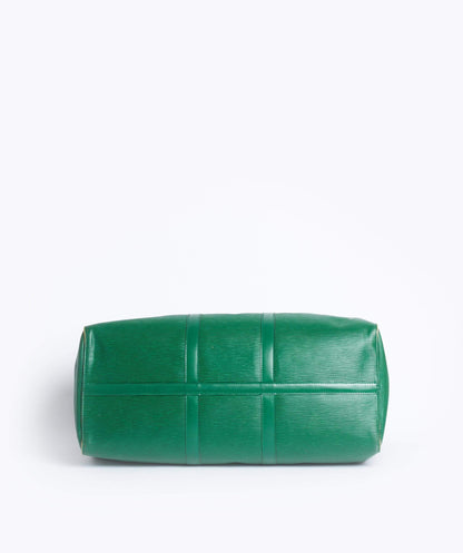 LOUIS VUITTON Epi Keepall 50 Boston Bag Green VI0934