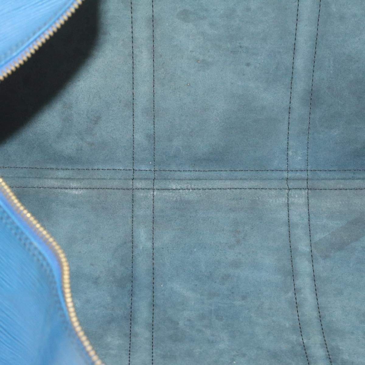 LOUIS VUITTON Epi Keepall 55 Boston Bag Blue VI1920