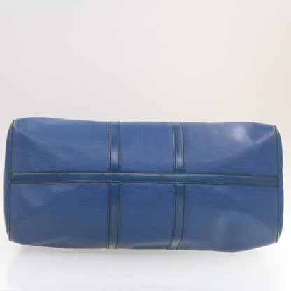 LOUIS VUITTON Epi Keepall 55 Boston Bag Blue VI1920