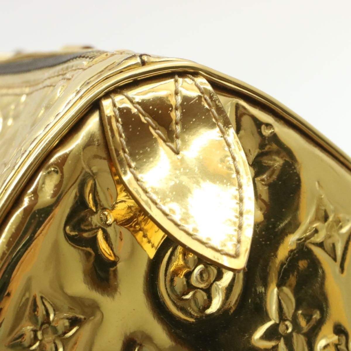 LOUIS VUITTON Monogram Gold Mirror Speedy 35