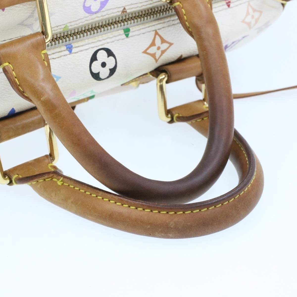 LOUIS VUITTON Monogram Murakami White Speedy 30 HandBag