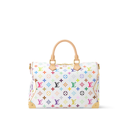 Louis Vuitton Monogram Multicolor White Speedy 30